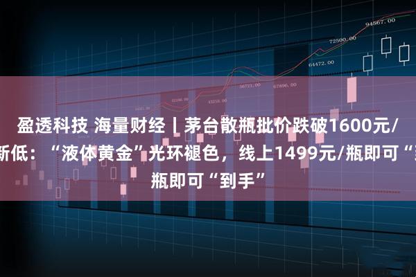 盈透科技 海量财经丨茅台散瓶批价跌破1600元/瓶创新低：“液体黄金”光环褪色，线上1499元/瓶即可“到手”